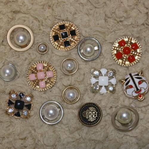 5pcs Metal Women Coat Buttons For Clothing Garment Decorative Large Vintage Buttons Sewing Accessories Wholesale