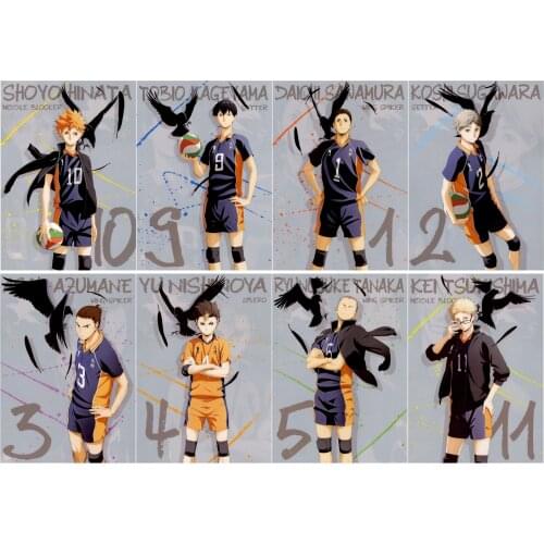 Anime Haikyuu Polypropylene A3 9 pieces Posters wall poster PPP058