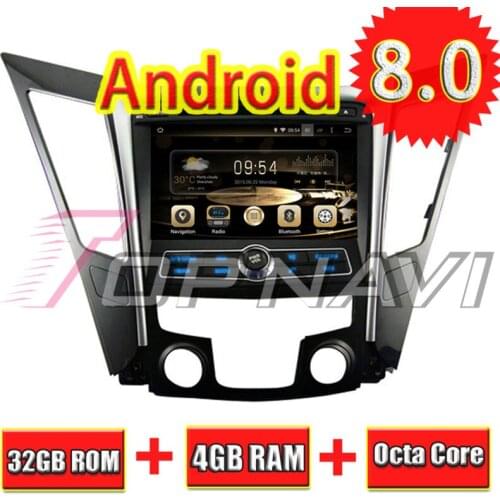 TOPNAVI 8'' Octa Core Android 8.0 Car GPS Navigation for HYUNDAI SONATA I40 I45 I50 YF 2011- Autoradio DVD Multimedia Audio