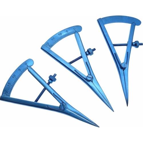 20mm Castroviejo Caliper Screw adjustment Eyelid Caliper dental/Ophthalmic Surgical Instrument