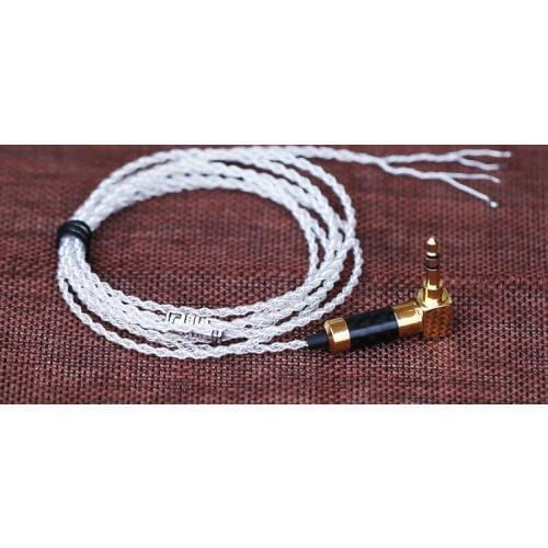 DIY earphone wire silver plated cable 1.2meters
