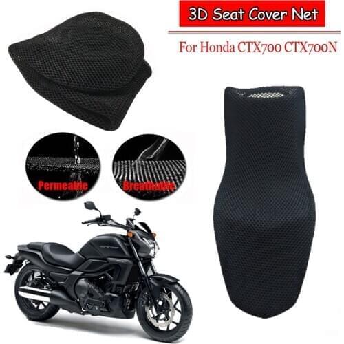 For Honda CTX700 CTX700N Rear Seat Cowl Cover Waterproof Sunproof Insulation Net 3D Mesh Protector Motorcycle Accessories