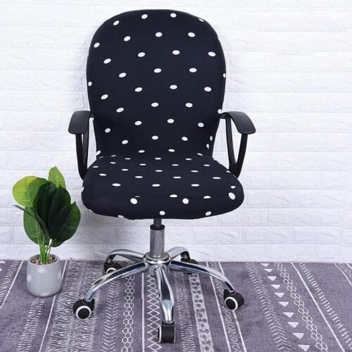 Elastic Chair Covers Washable Anti-dirty Computer Chair Cover Removable With Armrest Covers Office Internet Home Hotel Wedding