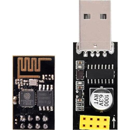 ESP-01 Serial WiFi Wireless Transceiver Module with USB Converter Compatible with Arduino