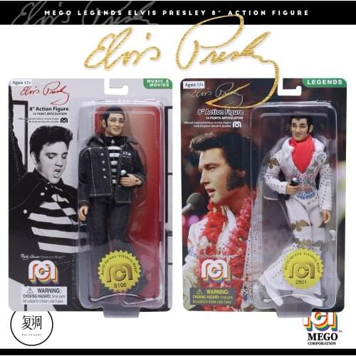 Original Mego The King Elvis Presley Pop Rock Action Figure Model Toys Original Collection