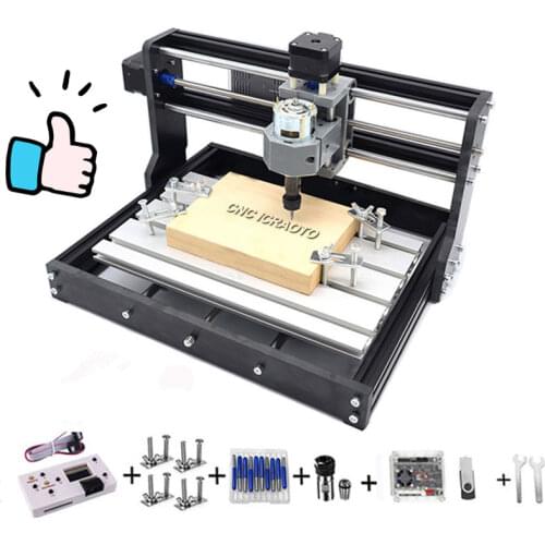 CNC Router 3018 Upgrade Mini CNC Milling Machine with GRBL 1.1 ER11 3 Axis controller with offline for wood engraving