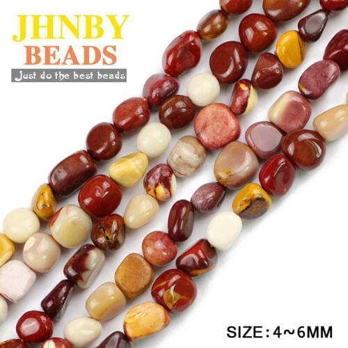 JHNBY Egg yolk Irregular Gravel Natural Stone High quality chips Loose beads Jewelry bracelet making DIY Accessories Wholesale