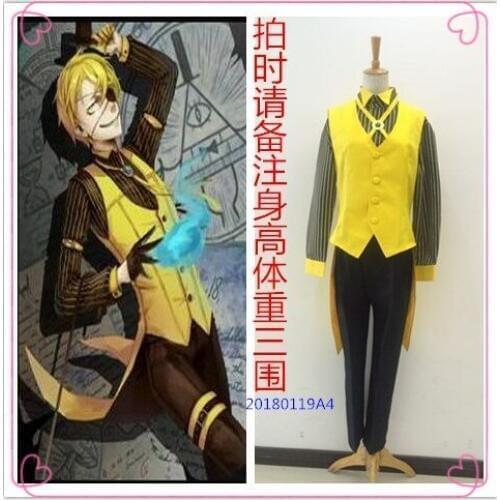Gravity Falls Bill Cipher Dream Demon Nightmare Realm Halloween Cosplay Costume B002