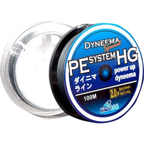 1 roll of PE 100 meters strong horse fishing line pe line fishing line luya line braided line fishing line