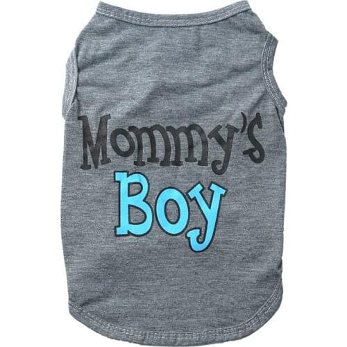 Summer Printed Dogs Clothes Cotton Casual Pet Vest Comfortable Cats Costume Puppy Pug T-Shirt Breathable Small-Medium Dog Outfit