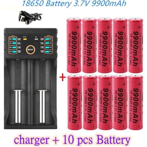 New 18650 battery 3.7V 9900mAh DAA201USB charger 1.2V 3.7V 3.2V 3.85V AA/AAA 18650 26650 14500 NiMH lithium battery smart charg
