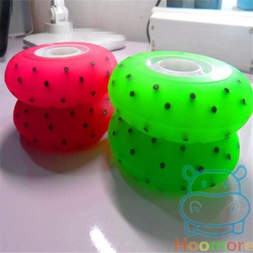 New Arrival! 52 Firestone LED Flash Wheel 88A Frosted Surface 80mm Fruit Flint Spark Skating Wheel for Inline Skates