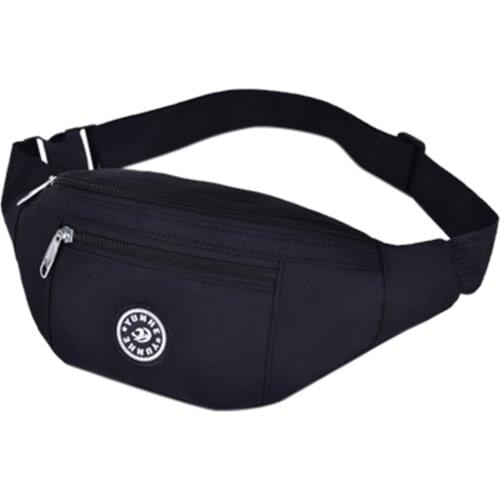 Waist Bag Fanny Pack For Men Women Chest Bags Canvas Kidney Belt Bag Zipper Sports Harajuku Purse Bananos Mujer Cintura