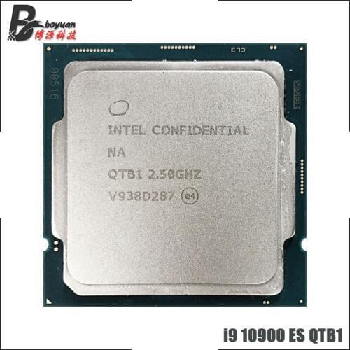 Intel Core i9-10900 es i9 10900 es QTB1 2.5 GHz Ten-Core Twenty-Thread CPU Processor L2=2.5M L3=20M 65W LGA 1200