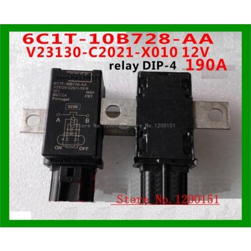 6C1T-10B728-AA V23130-C2021-X010 12V HFV12 12-H-D HFV12/12-H-D 8C19-10B728-AA 12V 190A relay DIP-4