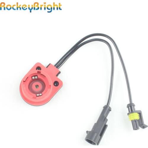 Rockeybright 2X D2S D2R D2C D4S D4R Xenon HID Bulb Harness Converter Sockets Adapters Wire Cable D2 HID headlight AMP connectors
