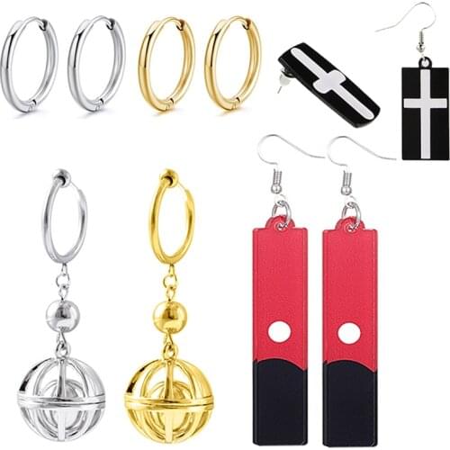 Anime Tokyo Revengers Izana Kurokawa Earrings Cosplay Acrylic Pendant Ear Hook Non-pierced Dangle Earrings Jewelry Accessories