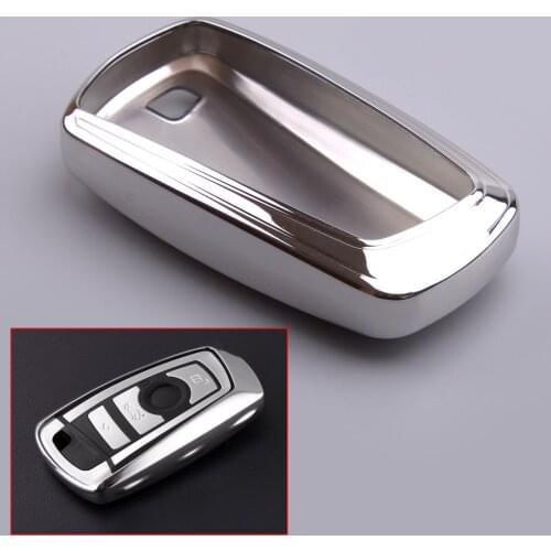 Smart Remote Key Case Cover Fob Shell Cap Car TPU Silver Fit For BMW 1 2 3 4 5 6 7 Series X3 X4 M2 M3 M4 M5 M6