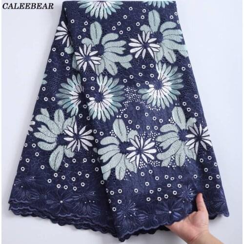 High Quality Cotton African Lace Fabric Nigerian Dry Lace Fabric Embroidery Swiss Voile In Switzerland For Women Dress Sew S2230