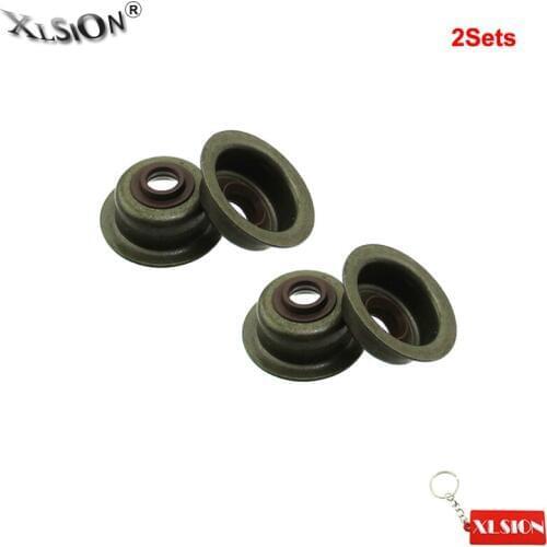 XLSION Aftermarket 2 Pairs Valve Stem Seals Set For Honda Engines 12209-ZH8-003 Replace GX120 GX160 GX200