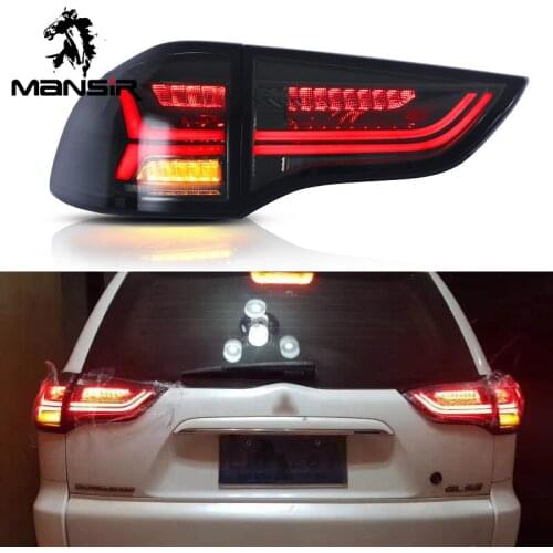 LED Car Taillight Tail Lamp Brake Reversing Reverse Rear Fog Lights For Mitsubishi Montero Sport Pajero 2011 - 2015 Turn Signal