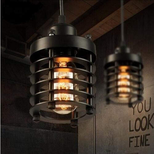 Nordic Loft Style Iron Droplight Edison Industrial Vintage Pendant Lamp Fixtures For Dining Room Hanging Light Indoor Lighting