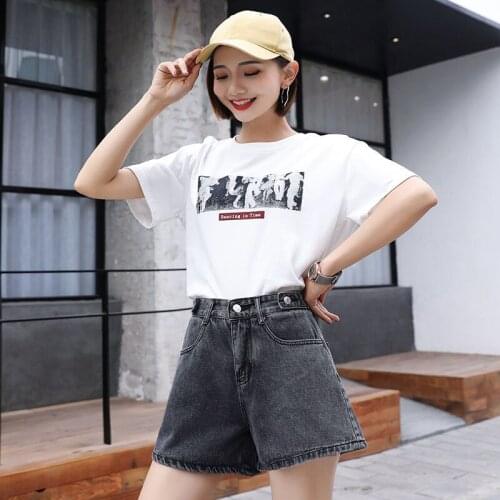2021 Women Korean Fashion Casual Denim Shorts Crimping High Waist Slim Summer Jeans Shorts Feminino Chic Hot Ladies Bottom Z11