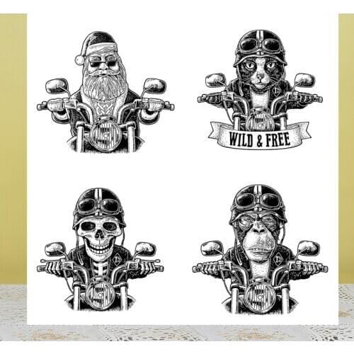 ZhuoAng Strange Santa Claus Clear Stamps/Seals For DIY Scrapbooking/Card Making/Album Decorative Silicon Stamp Crafts