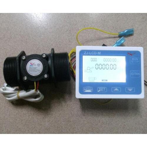 1.5" Flow Water Sensor Meter+Digital LCD Display control 1-120L/min