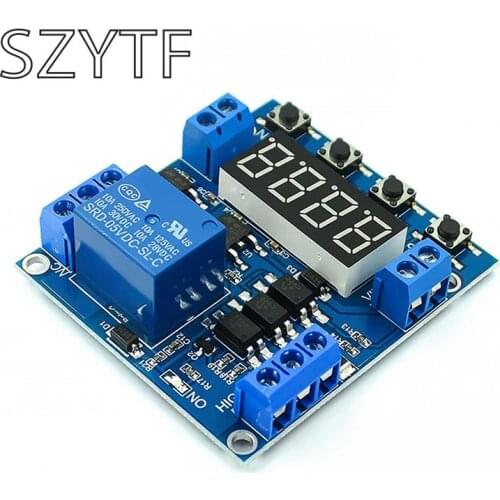 1 Channel Off Delay Relay Module Lower Trigger Detection Cycle Timer Count Control Voltage