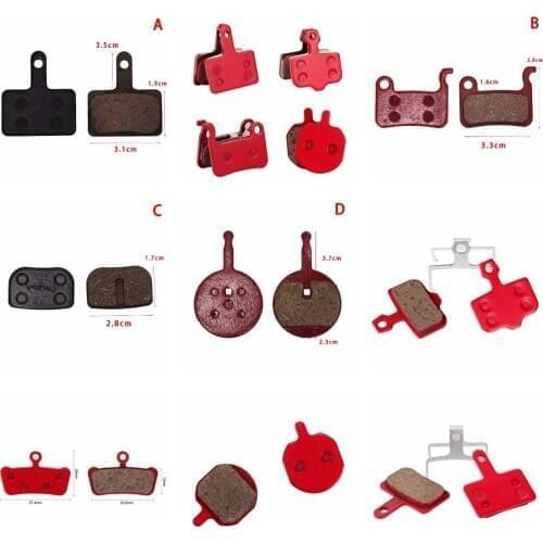 1 Pair Organic MTB Mountain Bikes Cycling Road Bicycle Resin Disc Brake Pads