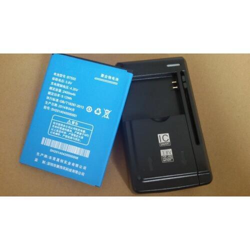 1Lot=1PC Universal battery Charger+1PC 2400mAh BT55S battery for ZOPO ZP998 ZP9520 cellphone Batterie Batterij Bateria