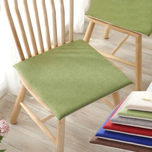 Seat Cushion Square Strappy Soild Chair Pad for Office Indoor Non-Slip Sofa Car Floor Cushions Decor Home Textiles 40*40cm 1pc