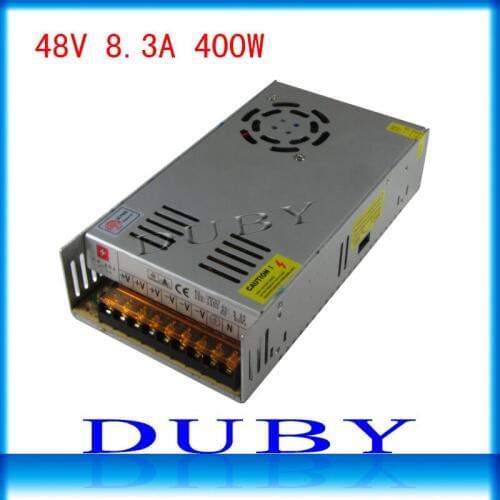 10piece/lot 48V 8.3A 400W Switching power supply Driver For LED Light Strip Display AC100-240V Factory Supplier Free Fedex