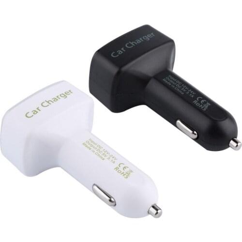 4 in1 3.1A Dual USB Car Digital Display Ammeter Thermometer Cars Styling