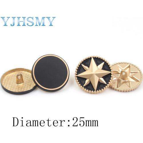 A-19512-543 10pcs,Metal rhinestone diamond button for gold clothing, perforated decoration, clothing accessories DIY material