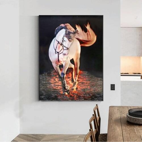 DIY 5D Diamond Painting Horse Galloping Cartoon Hand-painted Diamond Mosaic Cross Stitch Handmade Home Decoration Painting