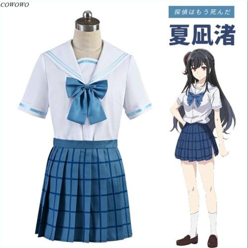 Anime! La Detective Esta Muerta Natsunagi Nagisa Lovely Uniform Cosplay Costume Halloween Party Outfit For Women 2021 NEW