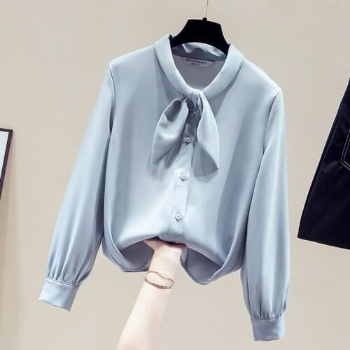 Blouse Women Long Sleeve O-Neck Chiffon Blouse Shirt Tops Women Blusa Blusas Mujer De Moda 2021 Womens Tops And Blouses D929