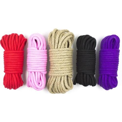 Adult SM Shibari Game 5M Slave Bondage Rope High Quality BDSM Sex Restraint Rope To Body Tied Fetish Tying Sex Toy for Women Men