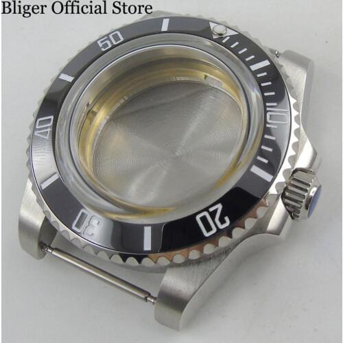 Watch Parts 40mm Stainless Steel Watch Case Fits for ETA 2836 Miyota Movement Automatic Mens Watch