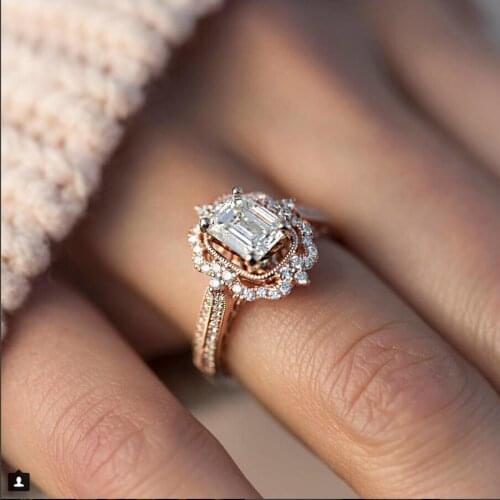 DOUBLE FAIR Women's Gold Rings