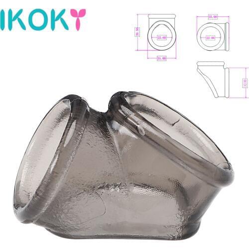 IKOKY Sex Toys for Men Male Penis Ring Cock Ring Scrotal Binding Ring Chastity Cage Erotic Toys Cheap Things Delay Ejaculation