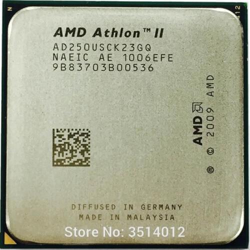 AMD Athlon II X2 250u 1.6 GHz Dual-Core CPU Processor AD250USCK23GQ Socket AM3