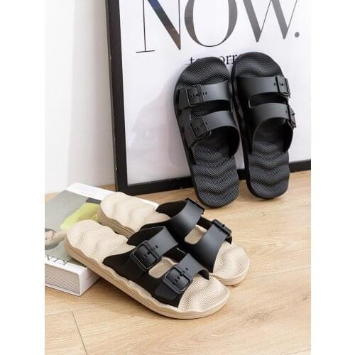 FIXSYS Summer Hot Sale Men Slippers Fashion Buckle Design Man Slippers Lightweight Casual Shoes for Man Outdoor Indoor Man Shoes