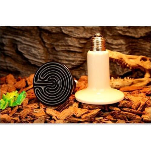 110V Ceramic Infrared Emitter Heat Lamp Grow Plant Lamp Zoo Turtle Pet Reptile Heater, Ceramic Infrared Heater Lamp Bulb