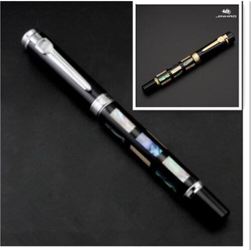 Classic Wood Fountain Pen Ink 0.5mm Nib Calligraphy Pen Jinhao 8802/650 Stationery Office School Supplies Custom