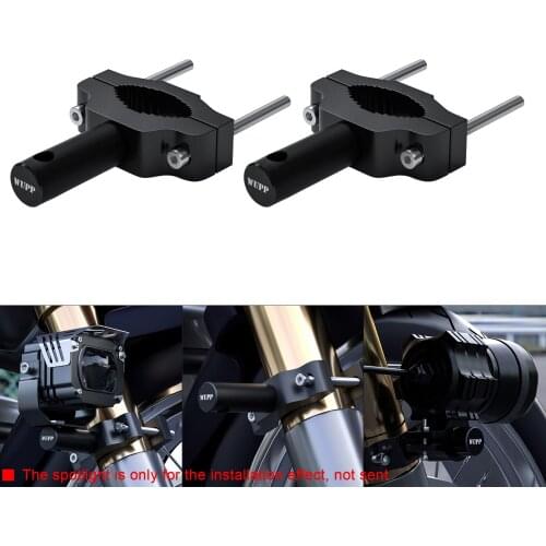 2pc Motorcycle Handlebar Riser Accessories Bar Mount Holder Fixed Clamp Adaptor 17-54mm Universal Auxiliary Spotlight Bracket