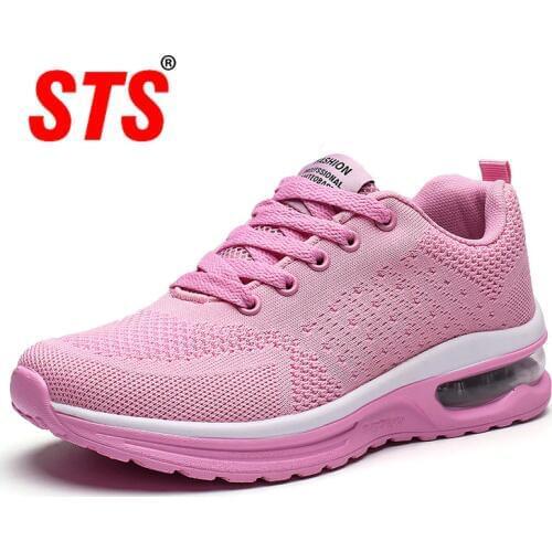 STS Women Casual Flats Shoes Comfortable Fashion Sports Breathable Non-slip Soft Sneakers Female Footwear Outdoor Trainers