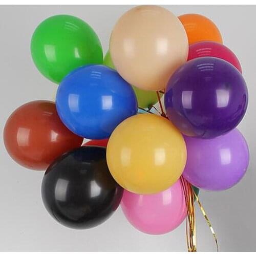100pcs Round Balloons 10 inch Latex Helium Balloons Pearl Wedding Anniversary Party Happy Birthday Balloon Decoration